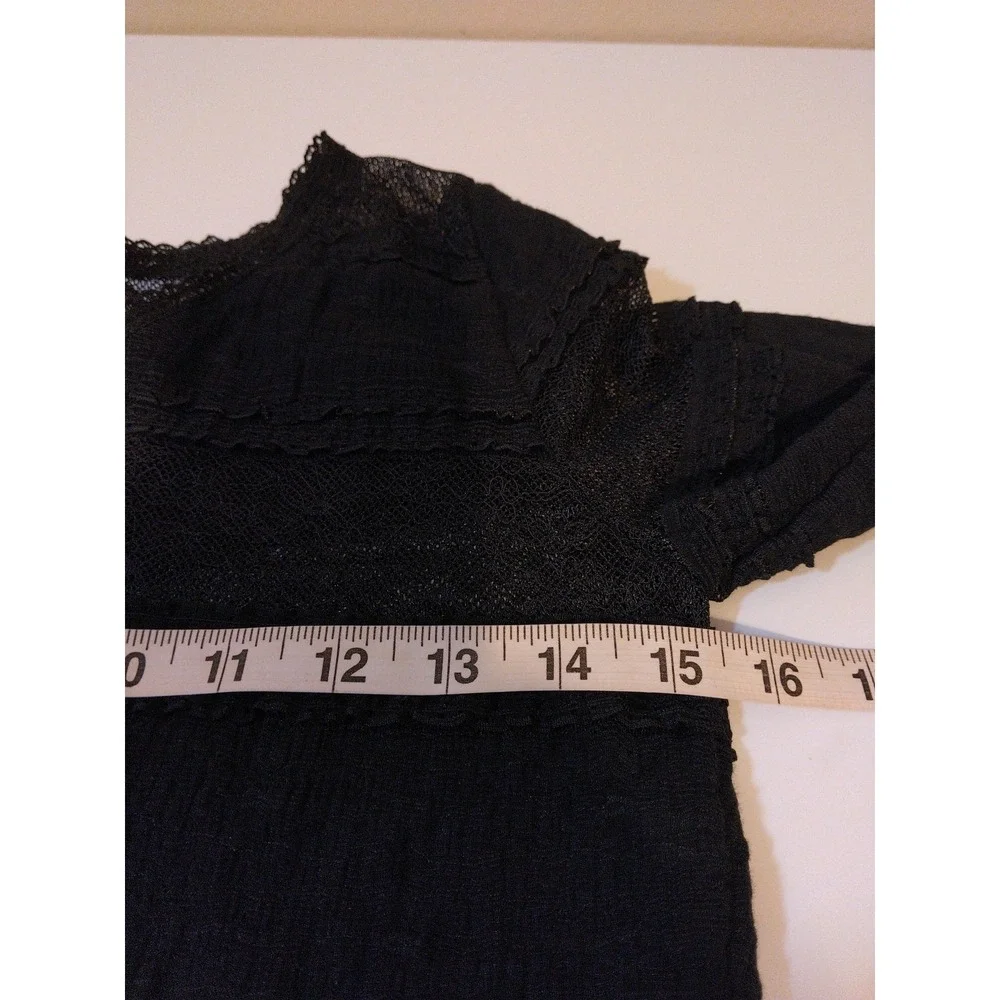 Womens Sheer Bolero Size S Open Front Layering Whimsigoth 90s Grunge